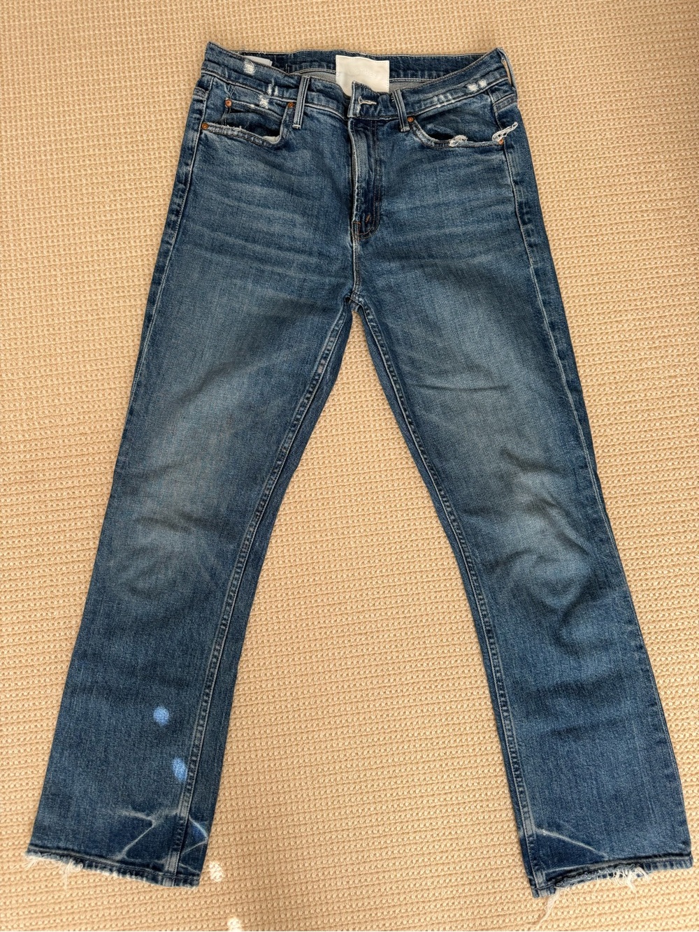 MOTHER Blue Denim Jeans with some distressing